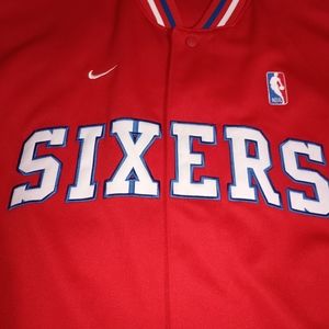Authentic Nike Philadelphia Sixers starter jacket men's size XXL